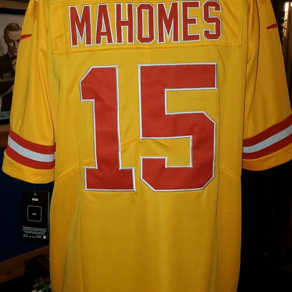 yellow patrick mahomes jersey